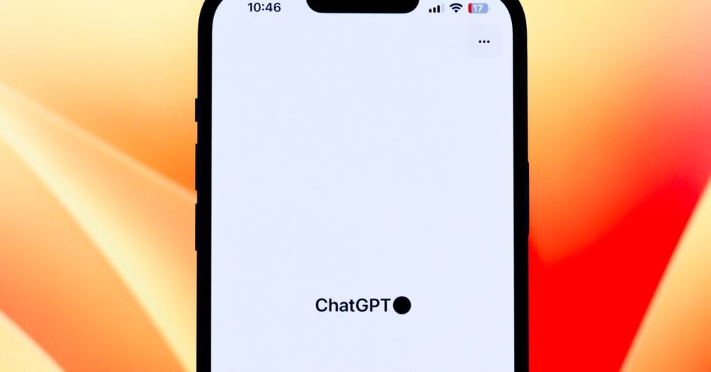 ChatGPTとの親しみやすい対話の様子を描いたイラスト